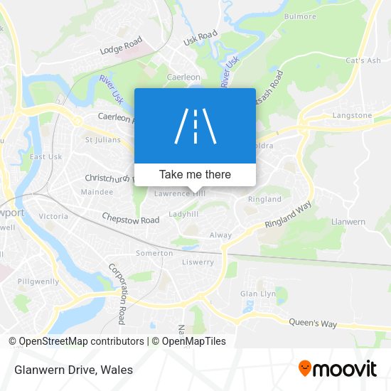 Glanwern Drive map