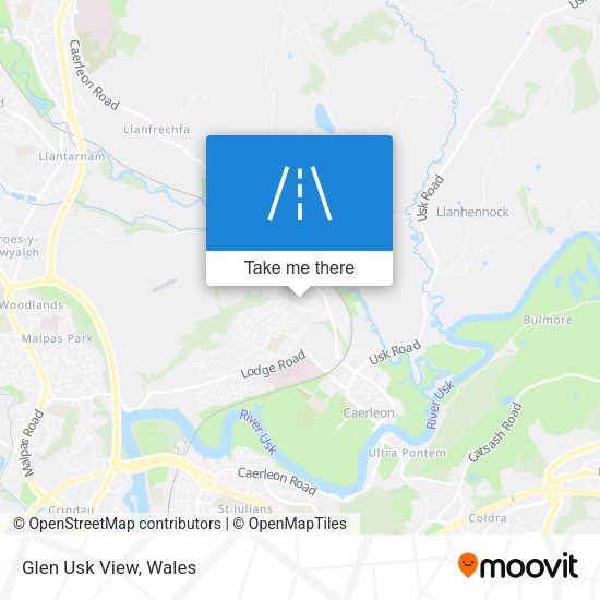 Glen Usk View map