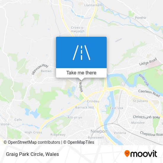 Graig Park Circle map