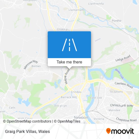 Graig Park Villas map