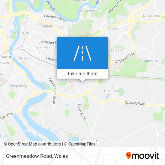 Greenmeadow Road map