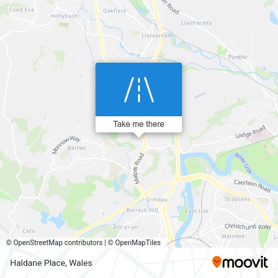 Haldane Place map