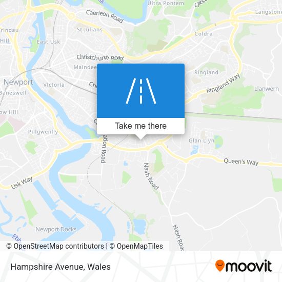 Hampshire Avenue map