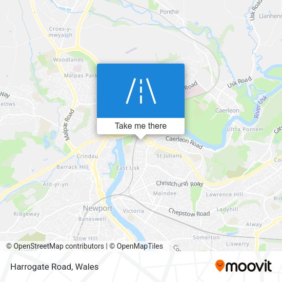 Harrogate Road map