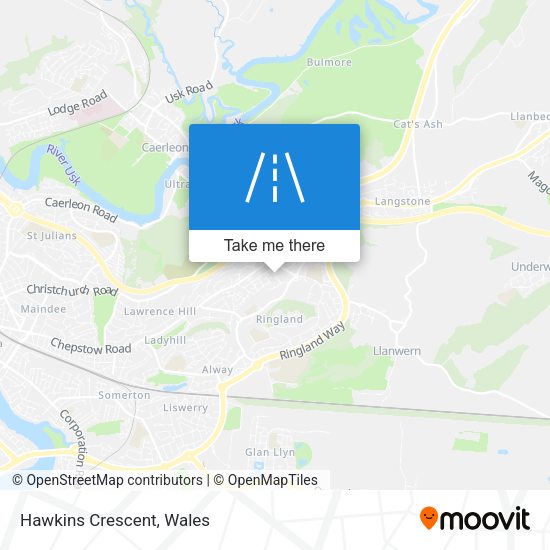 Hawkins Crescent map