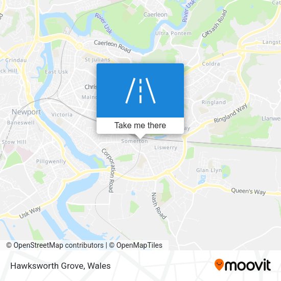 Hawksworth Grove map