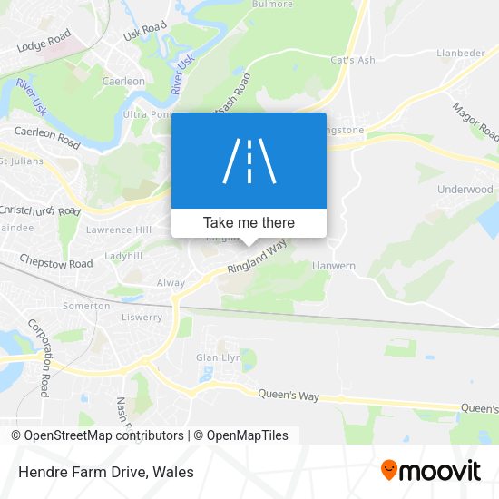 Hendre Farm Drive map