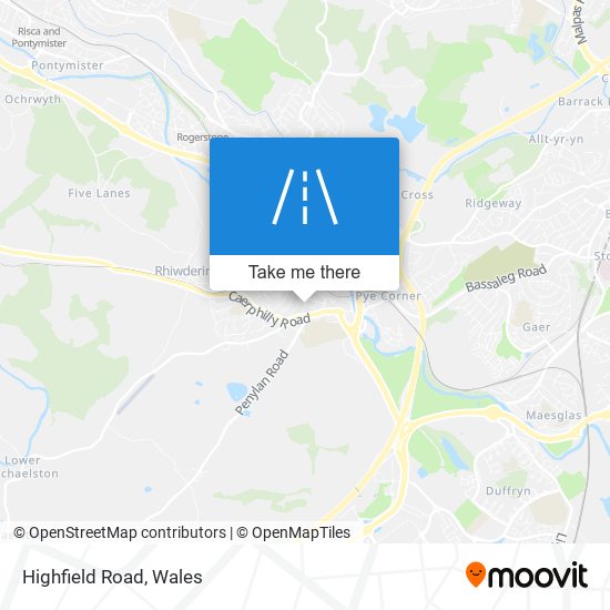 Highfield Road map