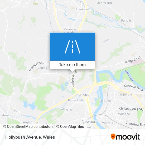 Hollybush Avenue map