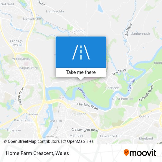 Home Farm Crescent map