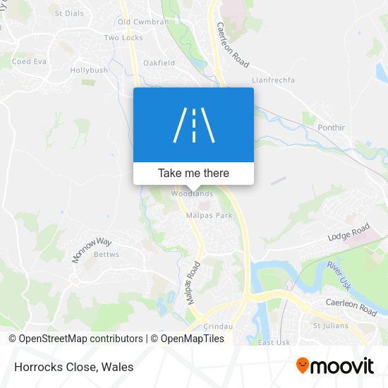 Horrocks Close map