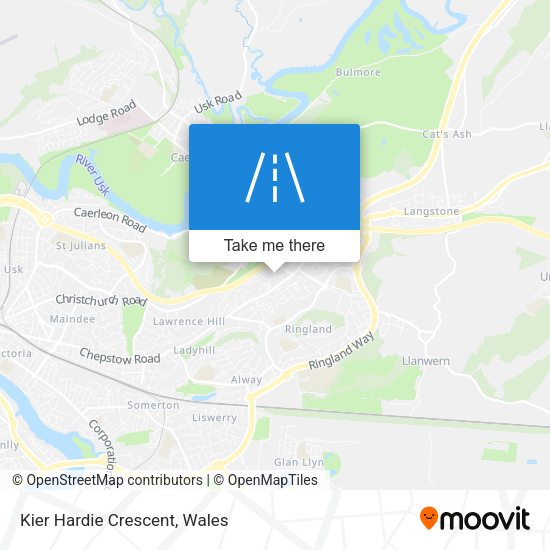 Kier Hardie Crescent map
