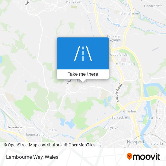 Lambourne Way map