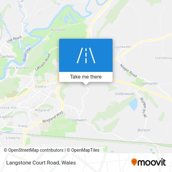 Langstone Court Road map