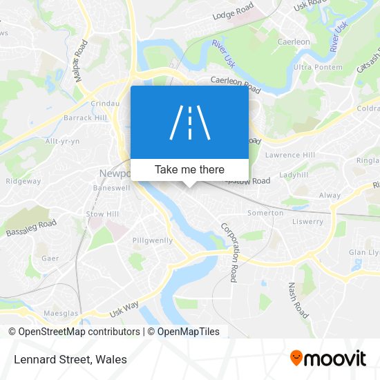 Lennard Street map