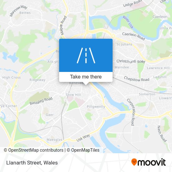 Llanarth Street map