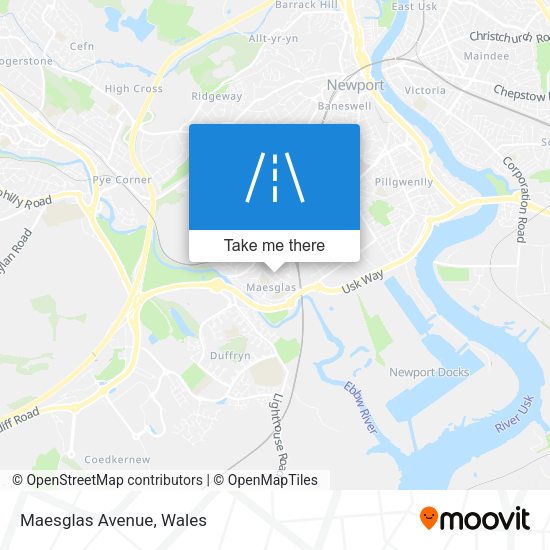 Maesglas Avenue map