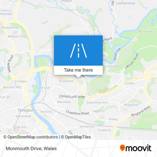 Monmouth Drive map