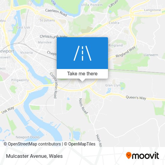Mulcaster Avenue map