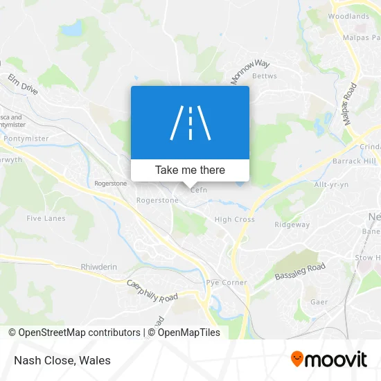 Nash Close map