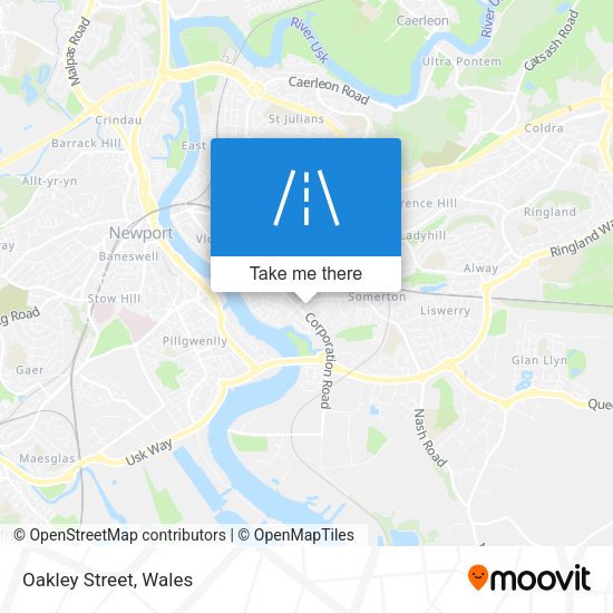 Oakley Street map