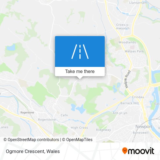 Ogmore Crescent map