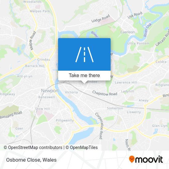 Osborne Close map