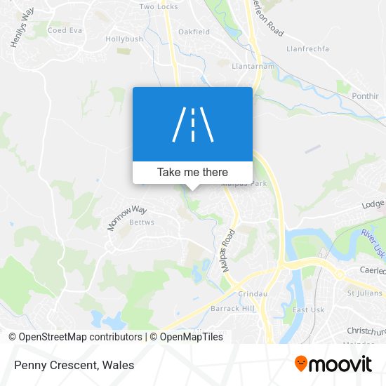 Penny Crescent map
