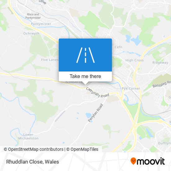 Rhuddlan Close map