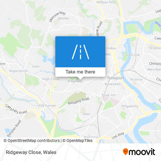 Ridgeway Close map