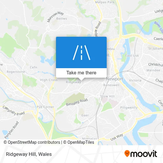 Ridgeway Hill map