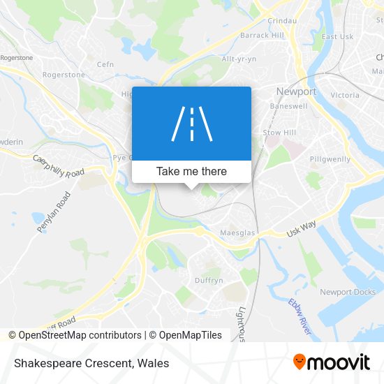 Shakespeare Crescent map