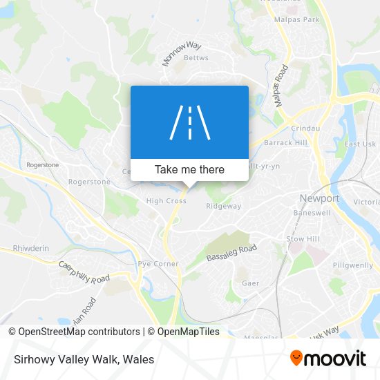 Sirhowy Valley Walk map