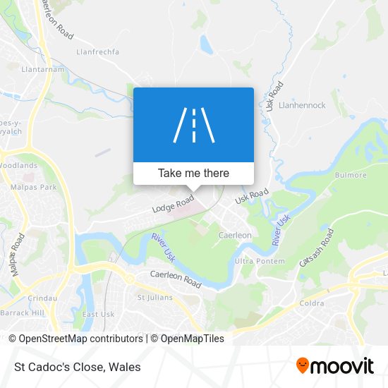 St Cadoc's Close map