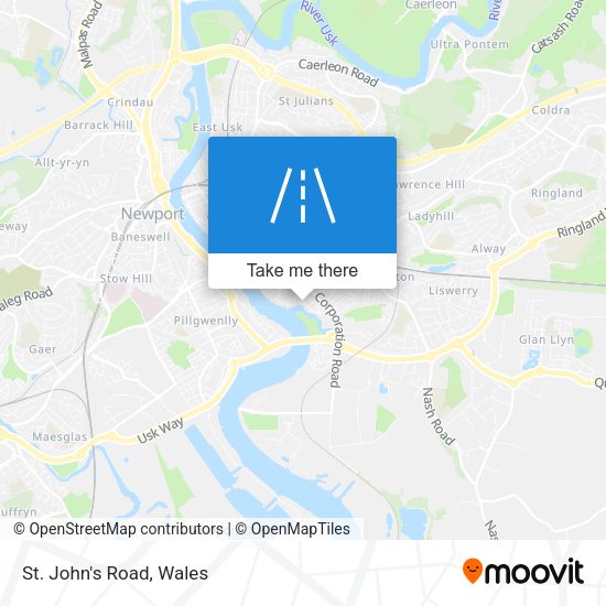 St. John's Road map