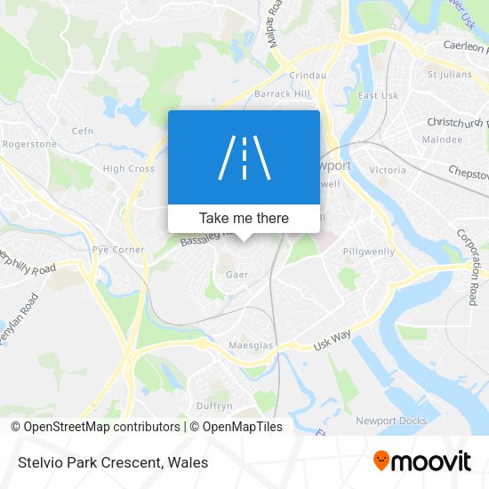Stelvio Park Crescent map