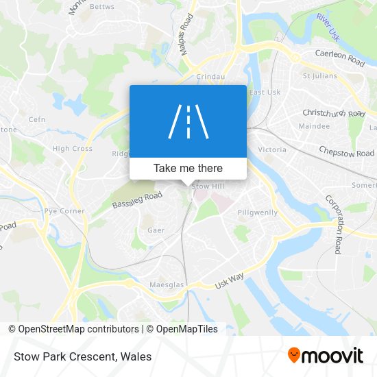 Stow Park Crescent map