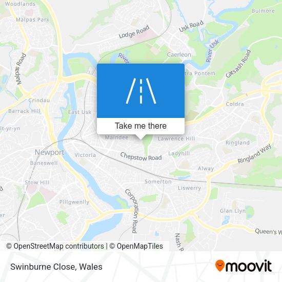 Swinburne Close map