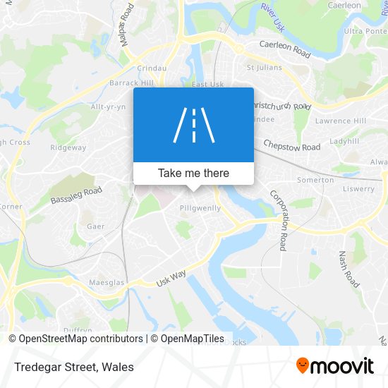 Tredegar Street map