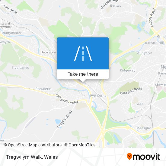 Tregwilym Walk map