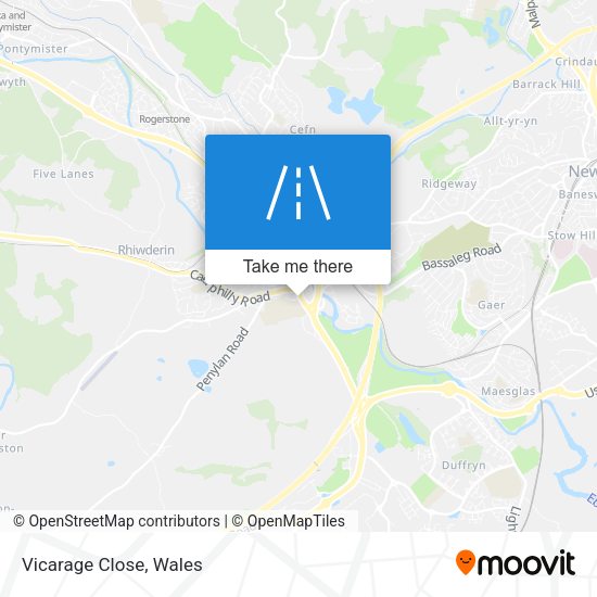 Vicarage Close map
