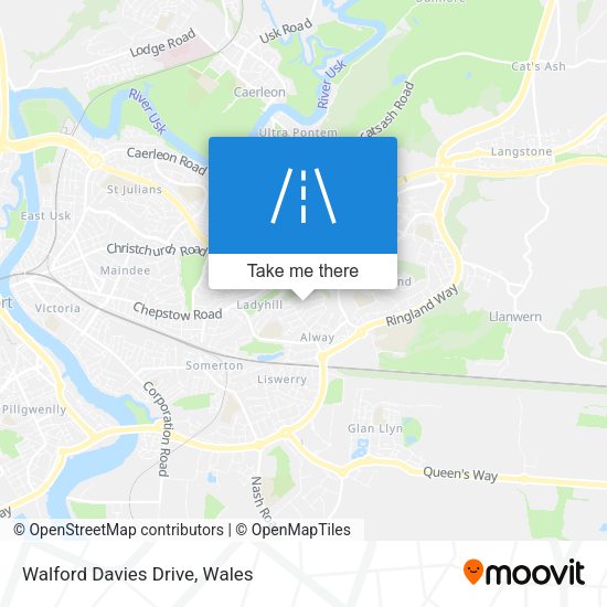 Walford Davies Drive map