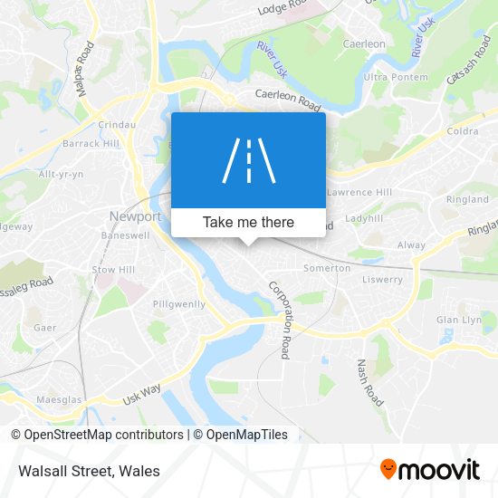 Walsall Street map