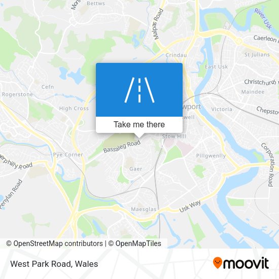 West Park Road map