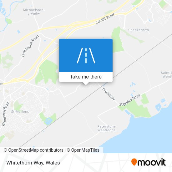 Whitethorn Way map