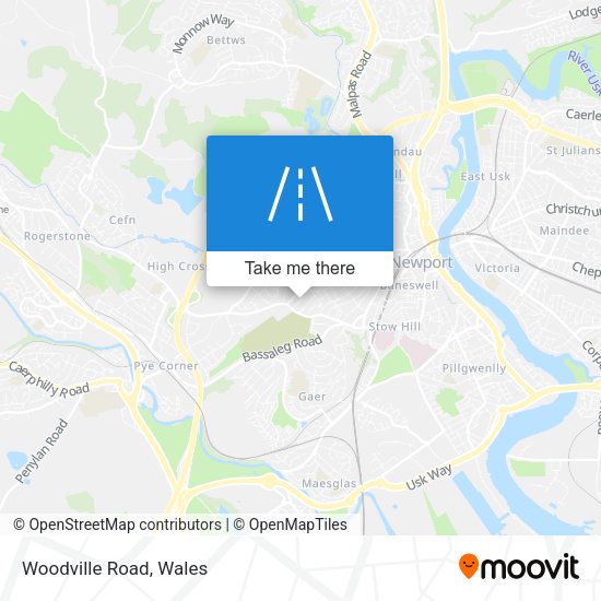 Woodville Road map