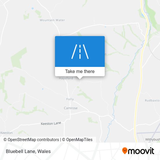 Bluebell Lane map