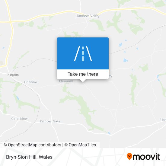 Bryn-Sion Hill map