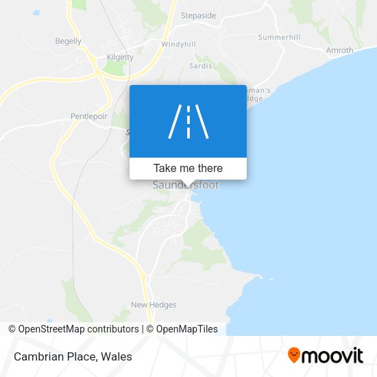 Cambrian Place map