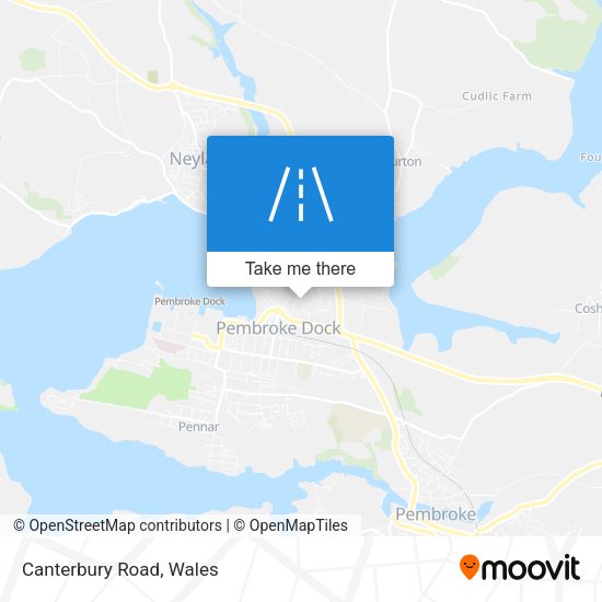 Canterbury Road map